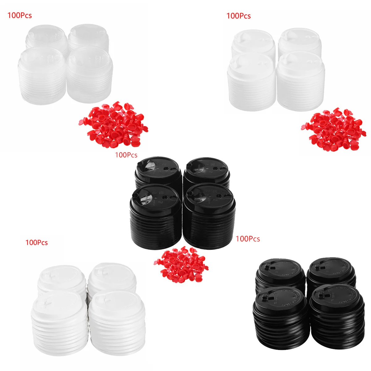 Одноразовые крышки для кофейной/чайной чашки пластиковые из перерабатываемого