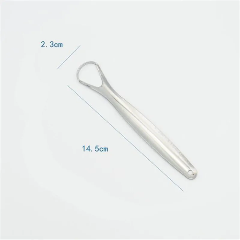 Полезный бритвенный скребок из нержавеющей стали для очистки орального языка