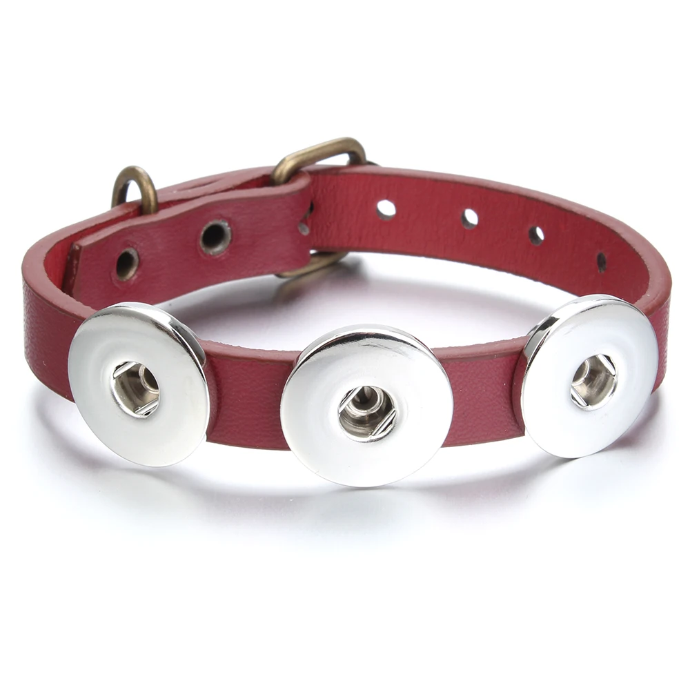 Лидер продаж 18 мм кнопки браслет часы для щелкает ювелирных изделий простые