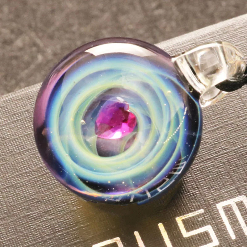 Tousmi Вселенная Космос галактика стеклянный кулон для женщин 64 см регулируемая