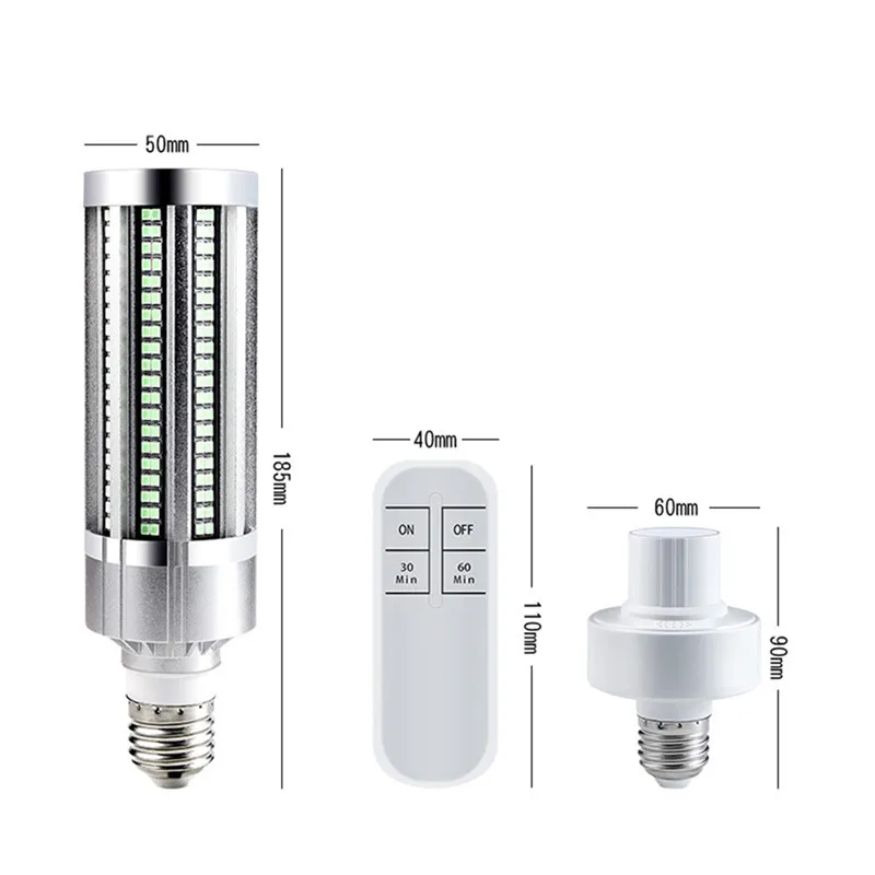 E27 60 Вт УФ стерилизатор лампа Led кукурузный светильник 99% Антибактериальный
