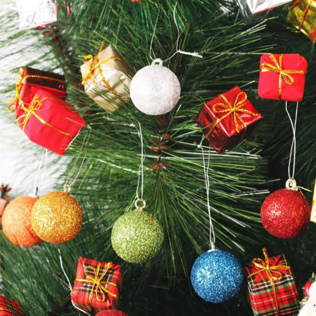 

12pcs Christmas Tree Hanging Baubles Balls Xmas Ornaments Home Decor Christmas Tree Pendant Decor Home Pendents