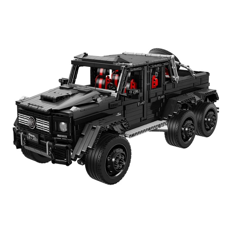 LE-J901 3300 шт. техническая серия RC автомобиль MOC 2425 G63AMG 6X6 LAND крейсер модель строительные блоки кирпичи автомобили игрушки для детей