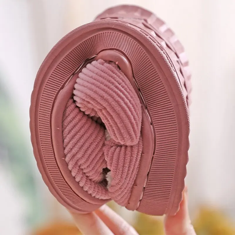 

Men's Slipper 2021 Solid Color Autumn And Winter Home Slipper For Men Warm Indoor Beadroom Slides Men Stripe Cotton Slippers