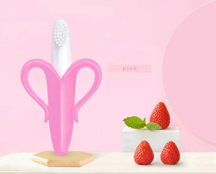 Высококачественные Детские Прорезыватели для зубов BPA Banana кольцо прорезывания