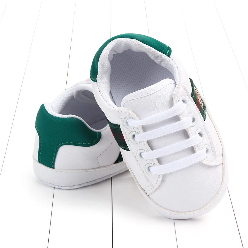 

New arrival fashion newborn baby boy girl shoes Casual soft bottom non-slip breathable blue white Bee style Infant toddler shoes