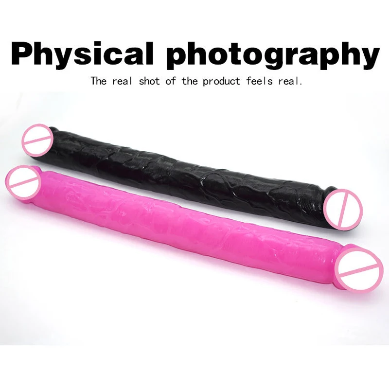 LUUK двойной головной фаллоимитатор 43 см длинный пенис Анальная пробка взрослый