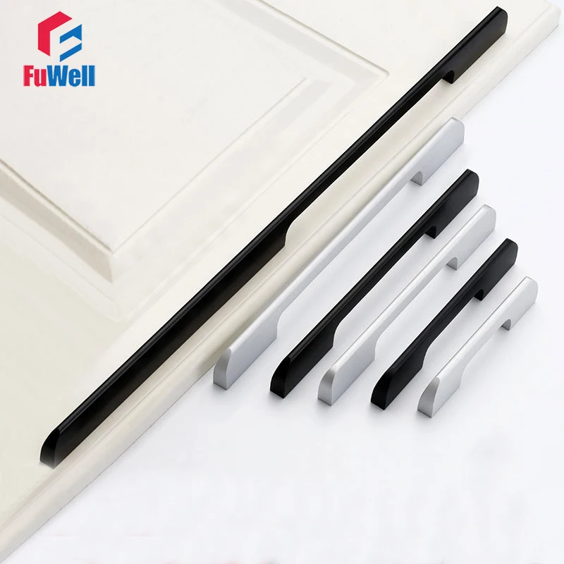 Ручки для мебели из алюминиевого сплава ручки шкафов и ящиков дверных ручек