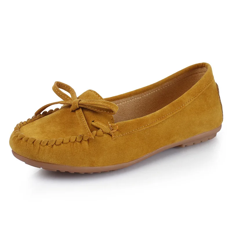 Женские туфли на плоской подошве повседневные Нескользящие Туфли с круглым