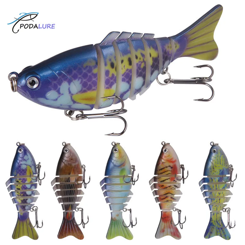 Семи сегментов многосекционные жесткие приманки рыболовные 15 5 г/9 см | Спорт и