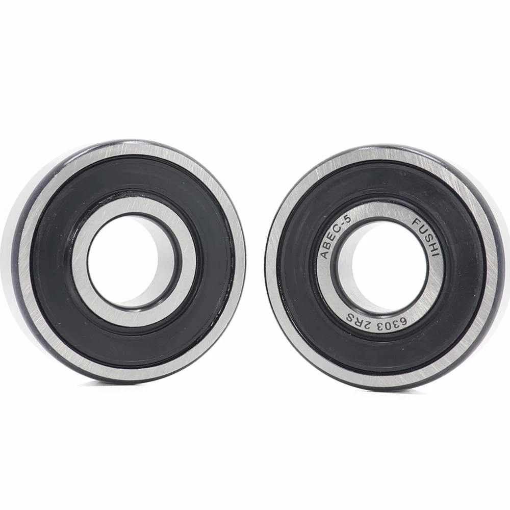 6303RS подшипник ABEC 5 (2 шт.) 17*47*14 мм Глубокий паз 6303 2RS шарикоподшипники 6303RZ 180303 RZ RS EMQ