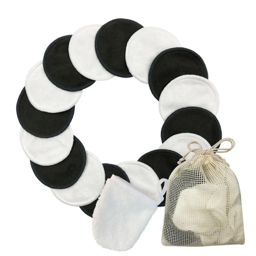 Многоразовые ватные диски 12/16 шт./лот средство для снятия макияжа и лица