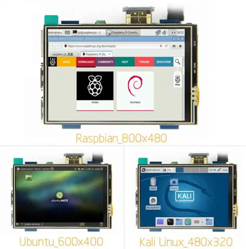 3.5 inch LCD HDMI USB Touch Screen Real HD 1920x1080 Display for Raspberri 3 Model B / Orange Pi (Play Game Video)MPI3508 - купить по