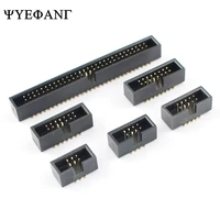 5pcs 1 27mm pitch 6 8 10 14 16 20 26 30 34 40 50 60 pin smt smd male shrouded box header idc connector