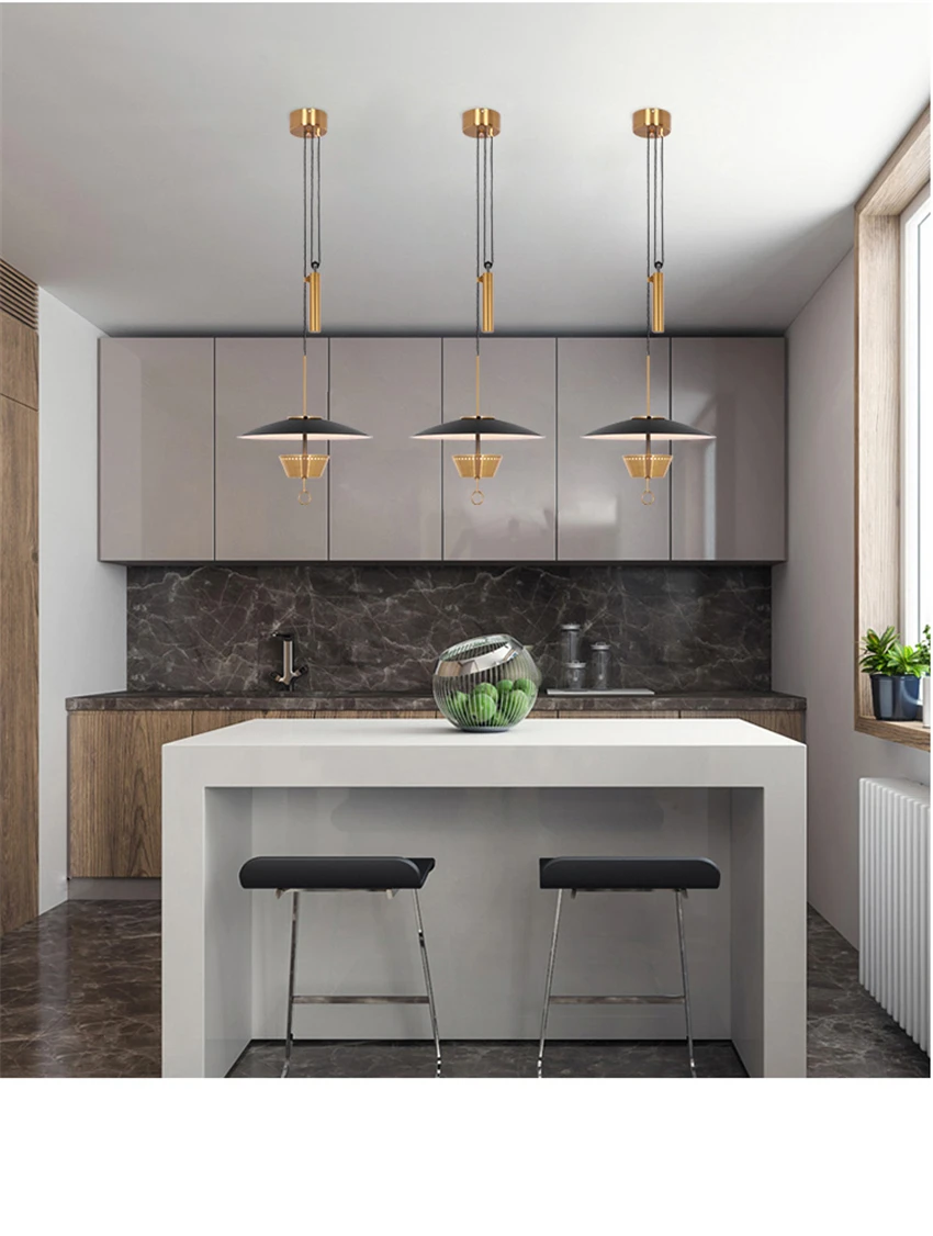 Online Moderna Sollevabile Di Arte Lampade A Sospensione Soggiorno Sala Da Pranzo Lampada A Sospensione Tavolo Da Bar Hotel Comodino Camera Da Letto Studio Lampada A Sospensione Nero