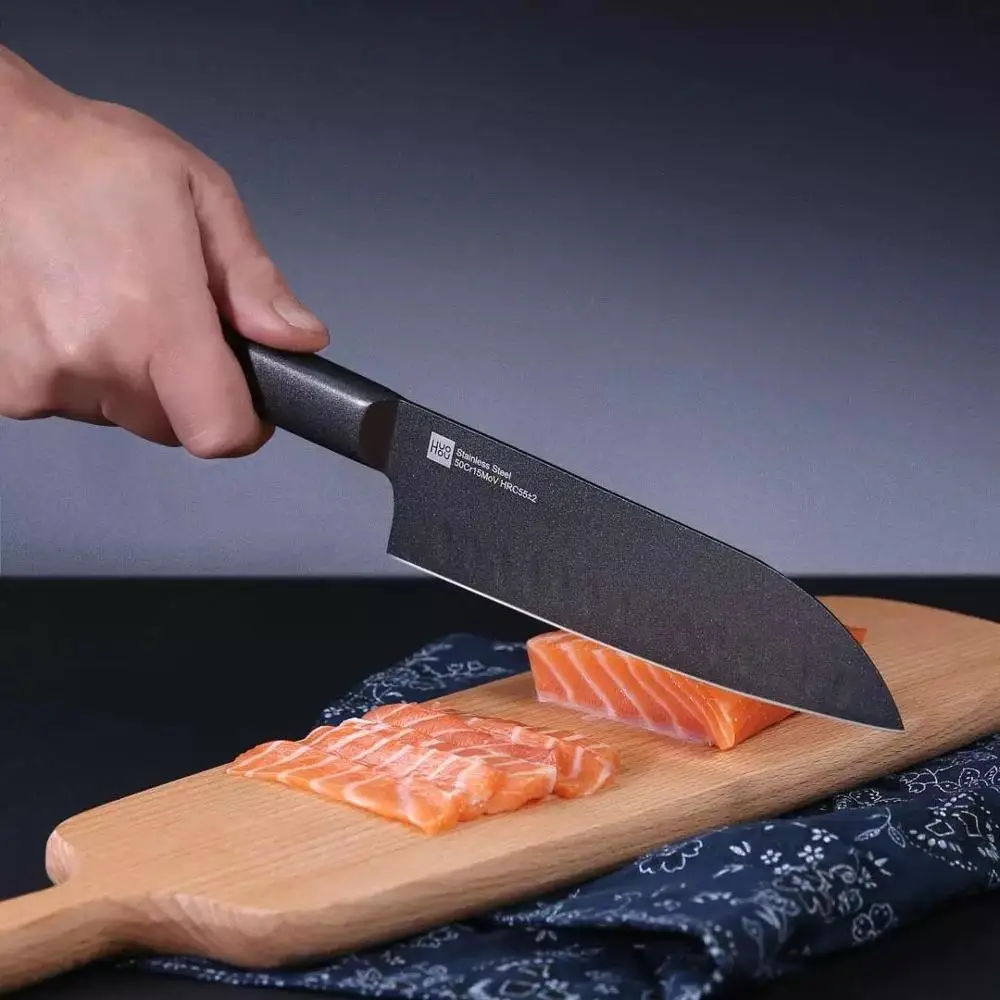 Huohou stainless steel kitchen knives sets set Damascus chef knife holder | Дом и сад