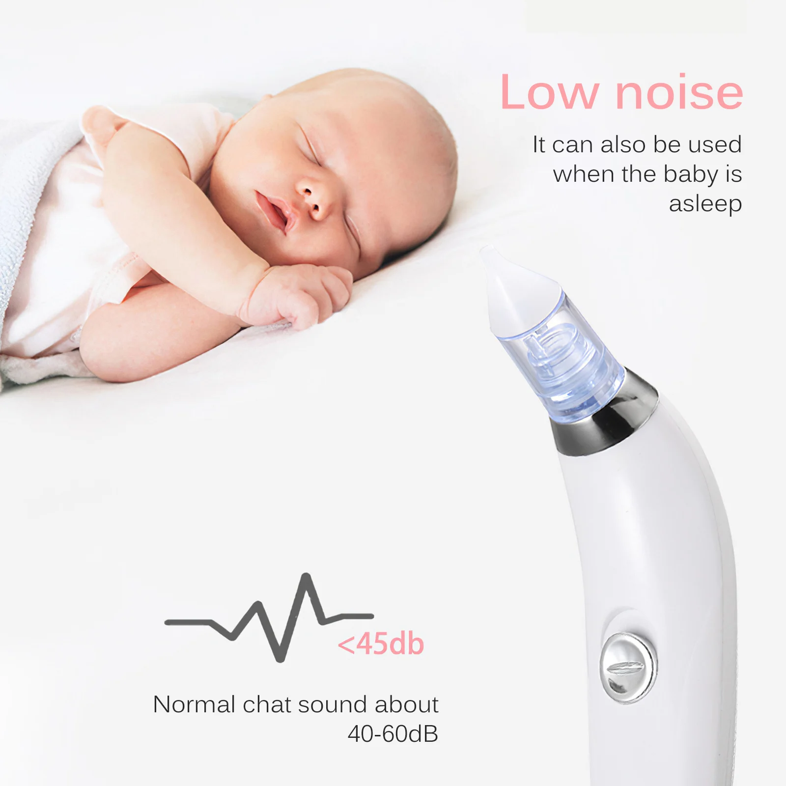 

Electric Baby Nasal Aspirator Sniffling Equipment Electric Nose Cleaner Safe Hygienic Nose Snot Cleaner For Newborns Boy Girls