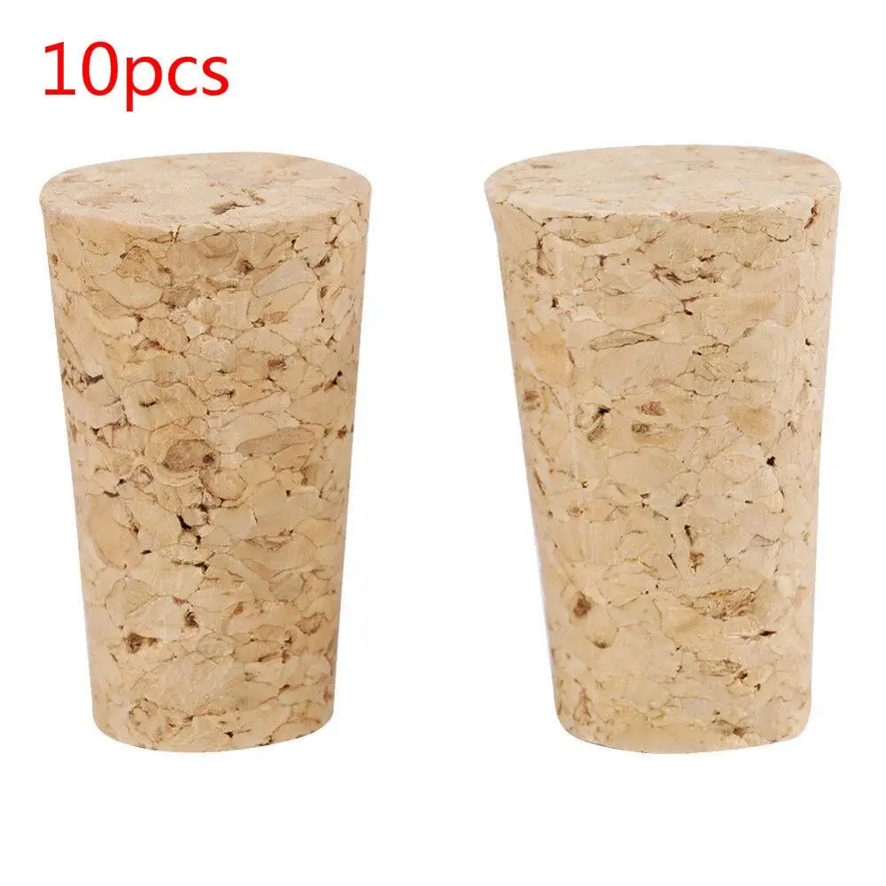 X10 натуральные конические пробки деревянные для бутылок вина пива булочки