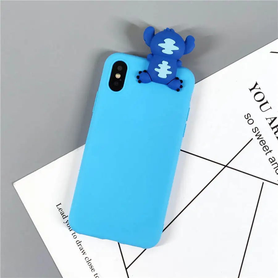 Pure Stitch Мультфильм 3D маленький Стич куклы чехол для samsung Galaxy A70 A60 A50 A40 A30 A20 A10 M10 M20 M30 Карамельный цвет Мягкий ТПУ чехол для телефона - Цвет: Pure Stitch