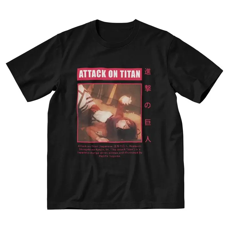 

Футболка мужская с коротким рукавом, уникальная тенниска из 100% хлопка с принтом аниме «Энги но Kyojin», одежда для подарка