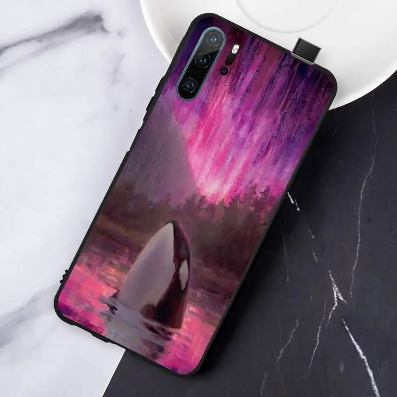 

Killer Whale Sperm Whale ocean animal Phone Case For Huawei honor Mate P 10 20 30 40 Pro 10i 9 10 20 8 x Lite