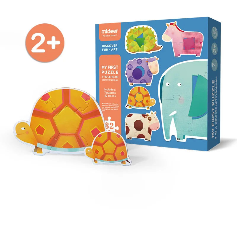 Лучшая игрушка для детей 2 + лет бумажная доска головоломка 3D пазл Детские пазлы с