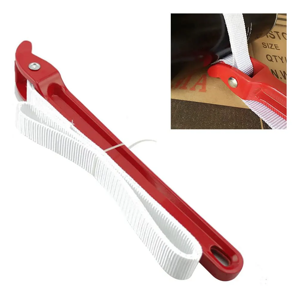 

Mechanical 12 Inch Strap Wrench Pipe Universal Oil Filter Handle Plumbing Nylon Belt Hand Removal Replacement Tool