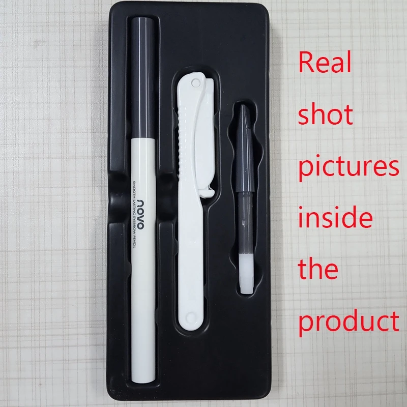 3 шт./лот новый карандаш для бровей NOVO водостойкий стойкий тинт натуральный набор