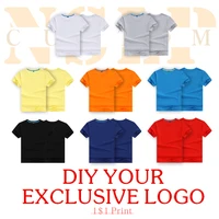 mens short sleeve t shirt breathable high quality spring and summer versatile casual top custom printed embroidery logo
