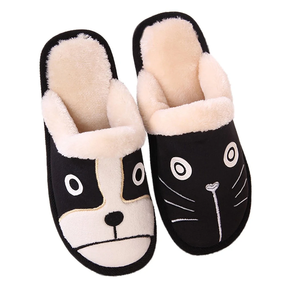 Зимние Симпатичные теплые домашние тапочки из пены с эффектом памяти для кошек и