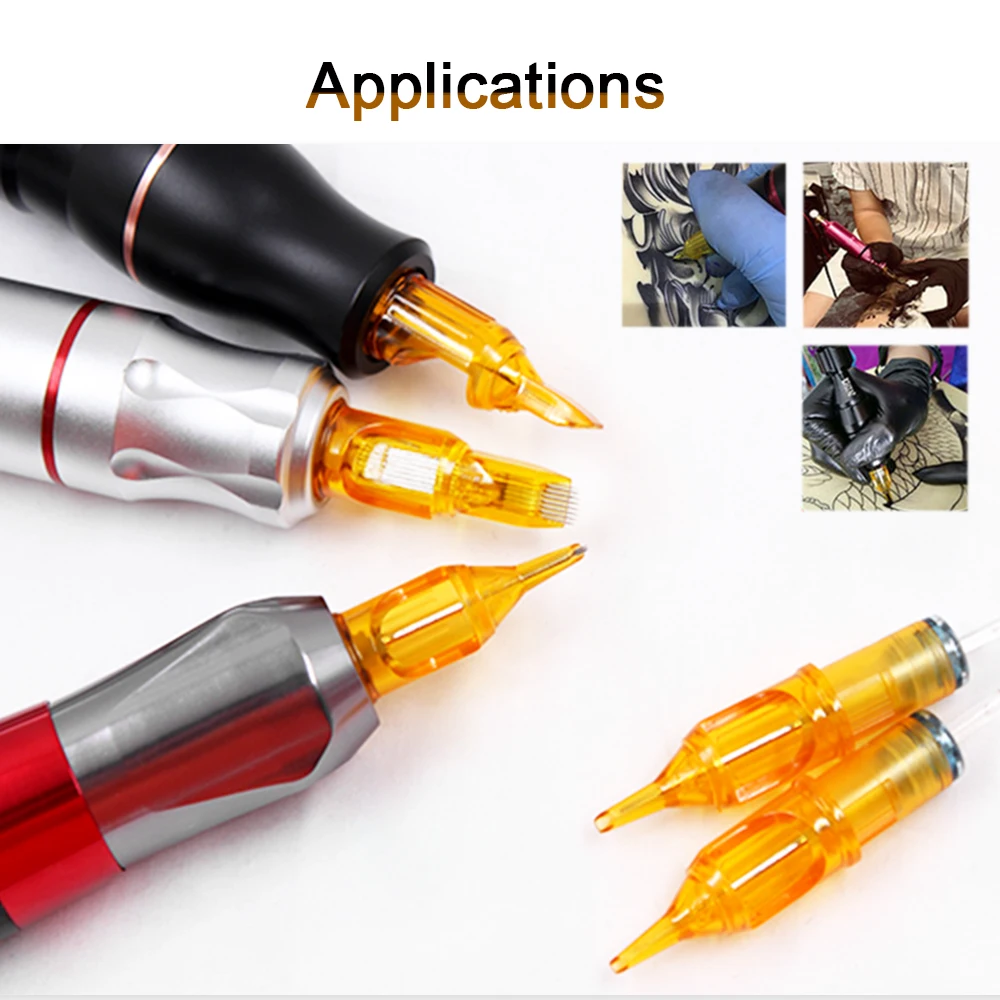 

BIOMASER 100pcs Disposable Semi-Permanent Makeup Tattoo Cartridge Needle RM/RL/RS/M1 For Tattoo Machine Kit Tattoo Gun Supplies