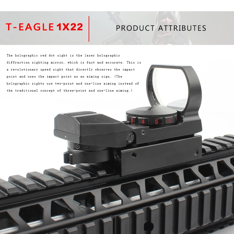 Охотничий оптический прицел тактический Коллиматорный с 4 точками 15 22