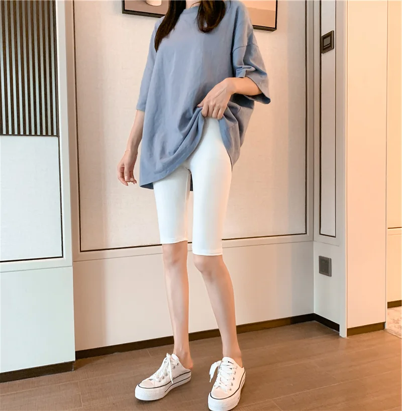 

Modal Shorts Thin Leggings Women Summer Tight Elastic Ice Silk Womens Clothing Fashion