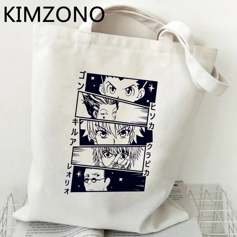 Сумка для покупок Hunter x Hxh Killua Hisoka сумка из переработанного хлопка | Багаж и сумки