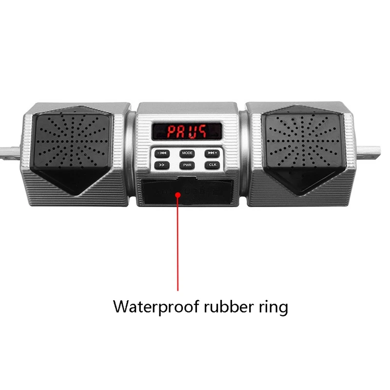 Мотоциклетный MP3 Bluetooth плеер водонепроницаемый стерео динамик Руль FM радио со