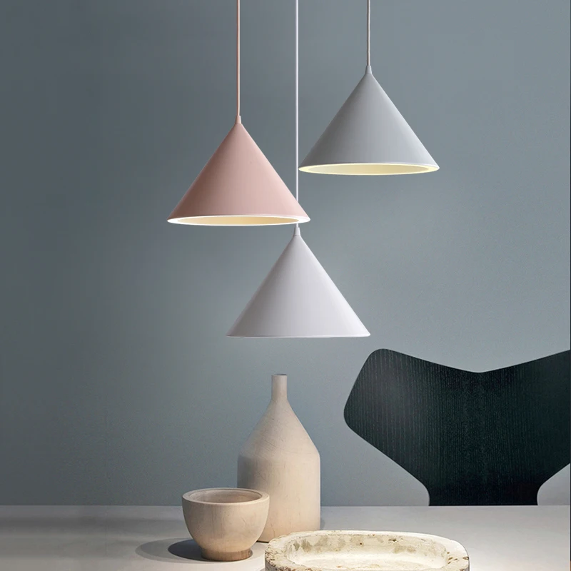 Современные Подвесные светодиодные светильники e27 потолочный светильник в