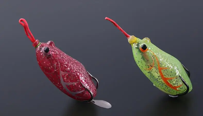 Рыболовная блесна в виде лягушки с Spinner ложки свободный змееголов 6 см 14g мягкие