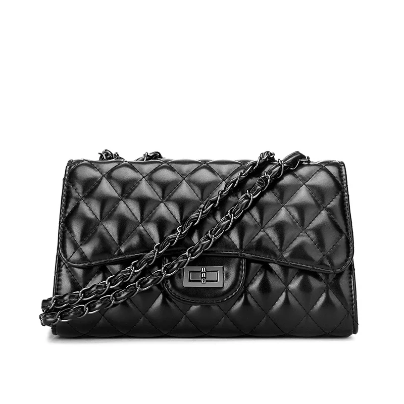 

Ladies One-shoulder Rhombic Chain Bag Wholesale 2020 Autumn and Winter New Bag-style Lock Cross-body Portable Female Bag