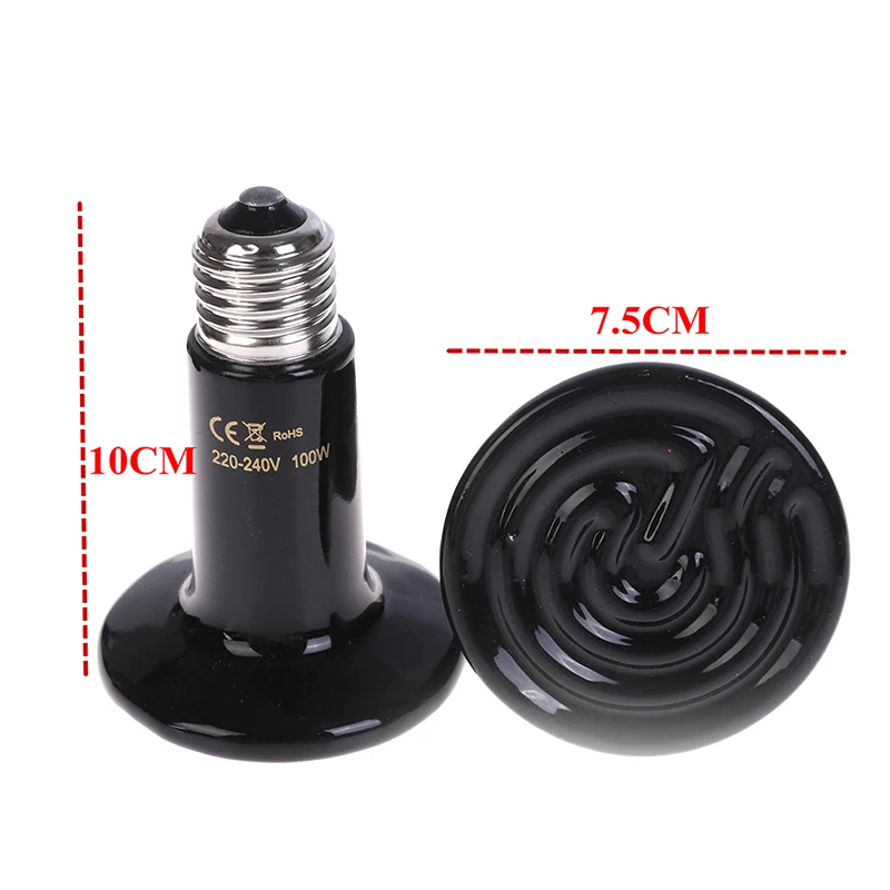 

Pet Reptile Infrared Ceramic Heating Lamp 110V 220V Heat Emitter Light Bulb
