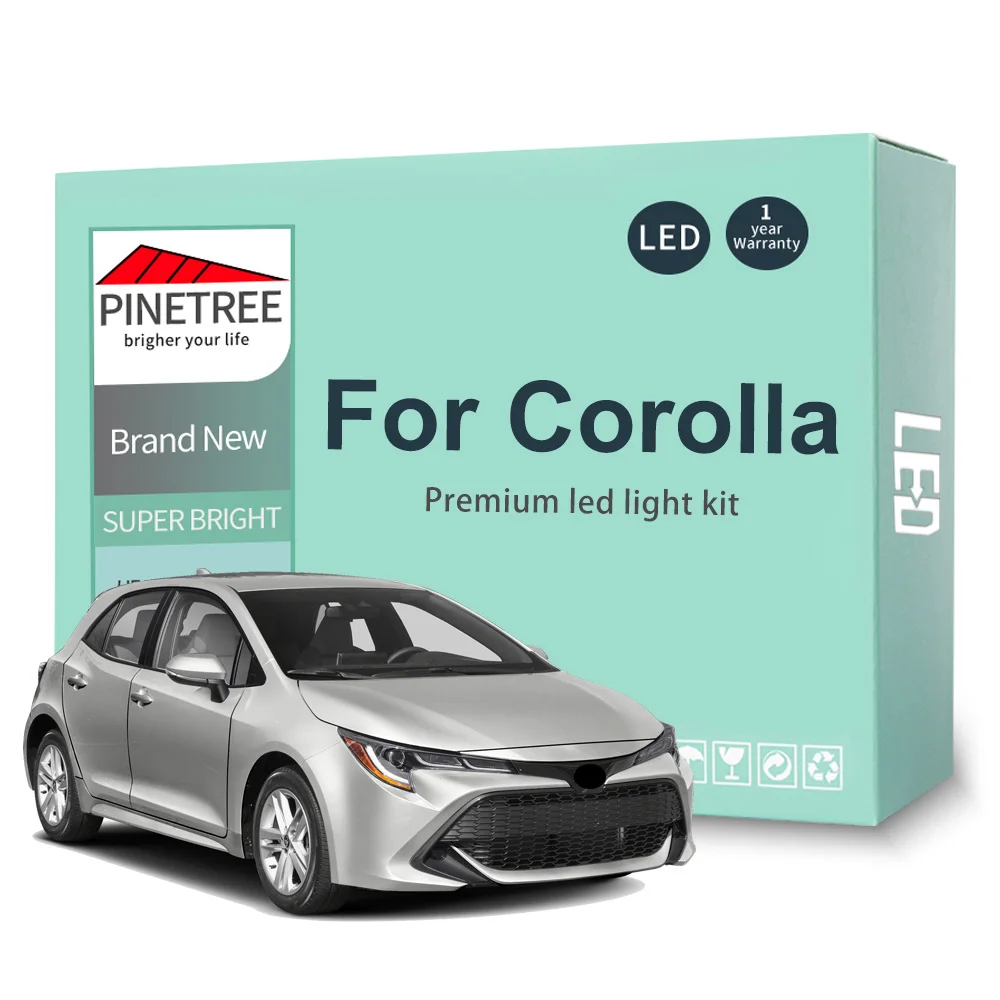 Kit de luz Led Interior para coche, bombillas Canbus de 9 piezas para Toyota Corolla Hatchback 2021 2022, sin Error