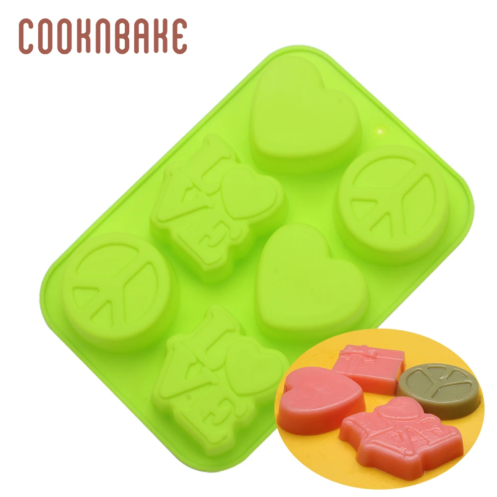 COOKNBAKE силиконовая форма для торта выпечки в форме сердца хлеба пудинга смолы мыла