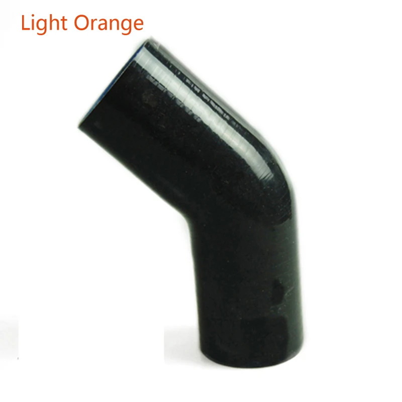 Черный 45 градусов локоть силиконовая Соединительная муфта шланга 51 мм/57 мм/63 мм/70