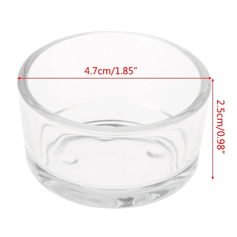 

Reptile Feeder Water Food Glass Bowl Cup Lizard Turtle Cricket Basin Feeding