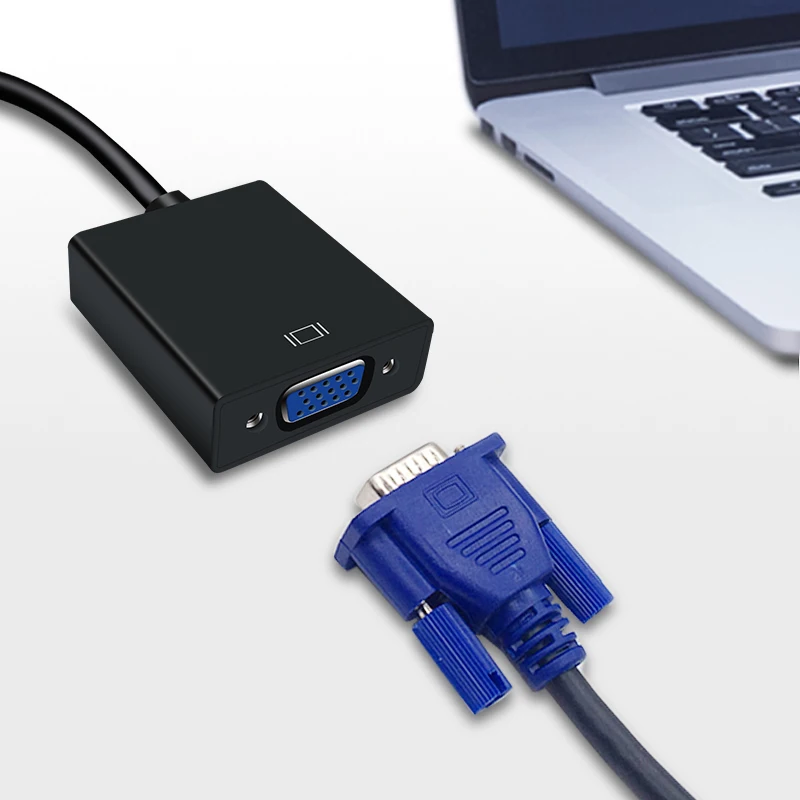 Конвертер HDMI в VGA переходник папа Мама 1080P цифро аналоговый видео аудио адаптер