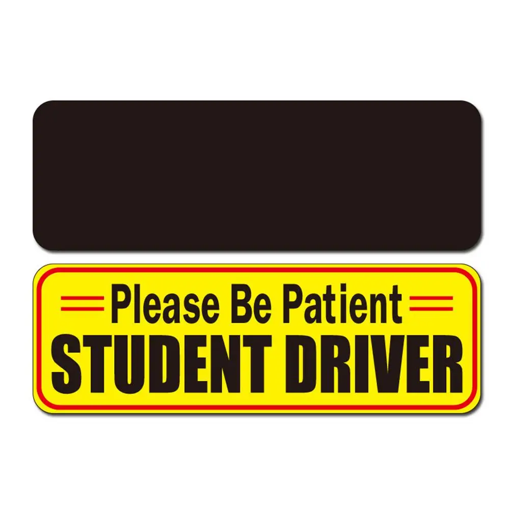 

3D Magnetic Reflective Car Sticker Bumper Yellow Safety Signs Sticker Waterproof Universal Car Stickers And Decals car-styling