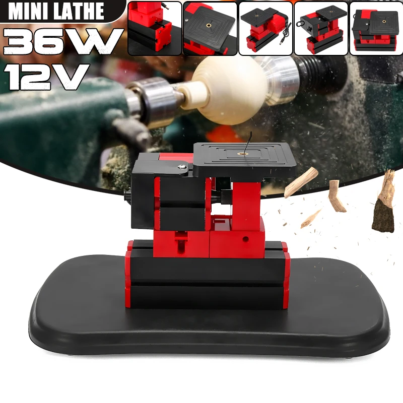 

Mini Lathe Machine DIY Multi-functional Metal Wood Plastic Lathe Tool Jigsaw Grinder Driller Milling Lathe Drilling Sanding