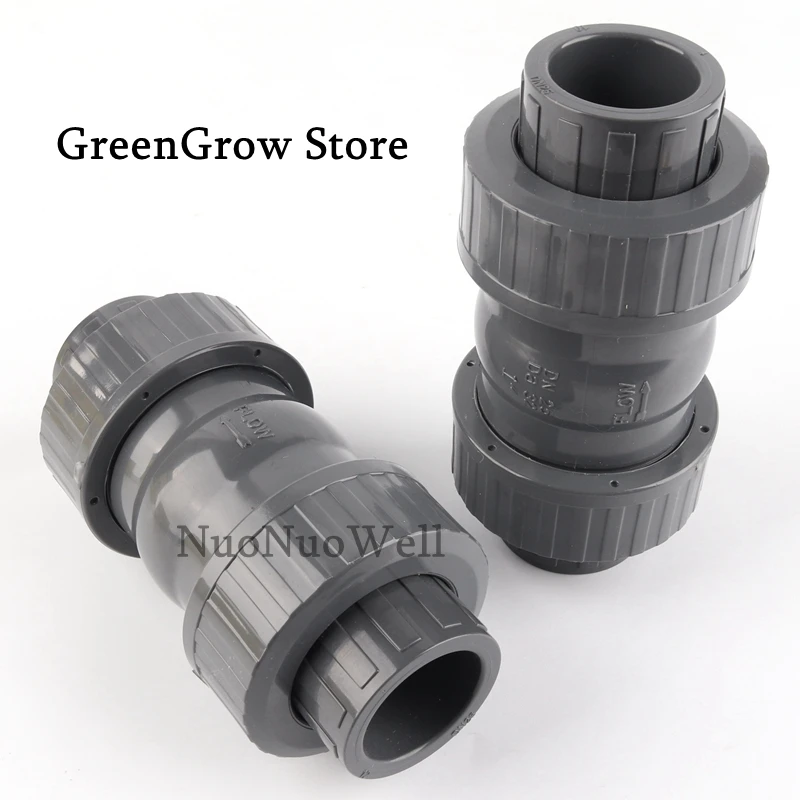1 шт. 20 ~ 63 мм Высококачественный ПВХ контрольный клапан садовые соединители для