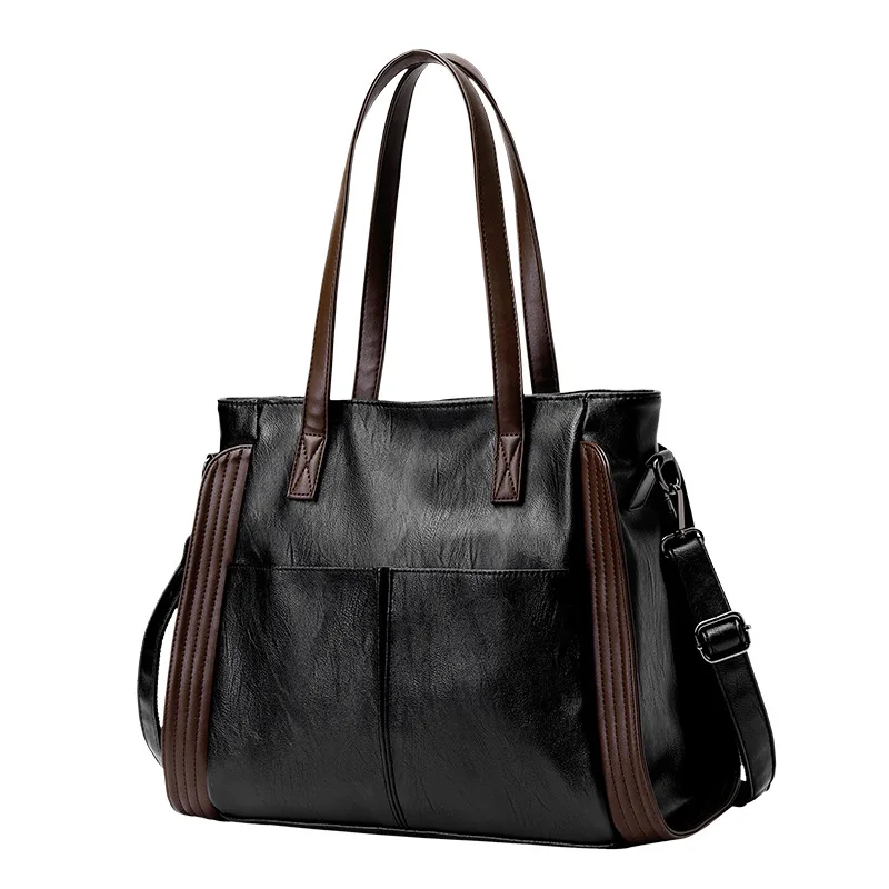 

Casual Tote Bag Female Luxury Handbag Large Capacity Shoulder Bag for Women Ladies Vintage PU Leather Crossbody Bag Sac A Main