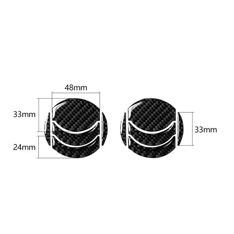 

Real Carbon fiber Air outlet Automotive interior Decorative stickers For Nissan 350Z