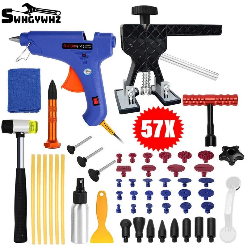 57 шт. автомобиль вмятин ремонт инструменты удаления набор инструментов для